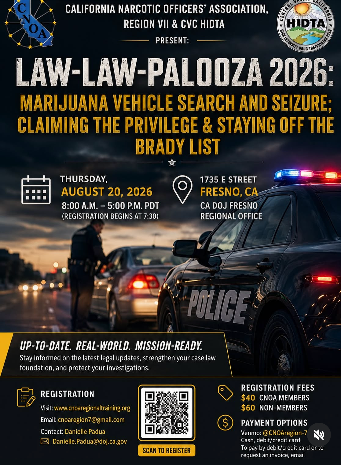 Law-Law-Palooza 2026 flyer — Marijuana Vehicle Search and Seizure